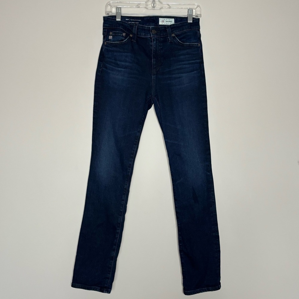 AG Adriano Goldschmied Mari Slim Straight Dark Wash Denim Jeans, size 27R - Picture 2 of 13